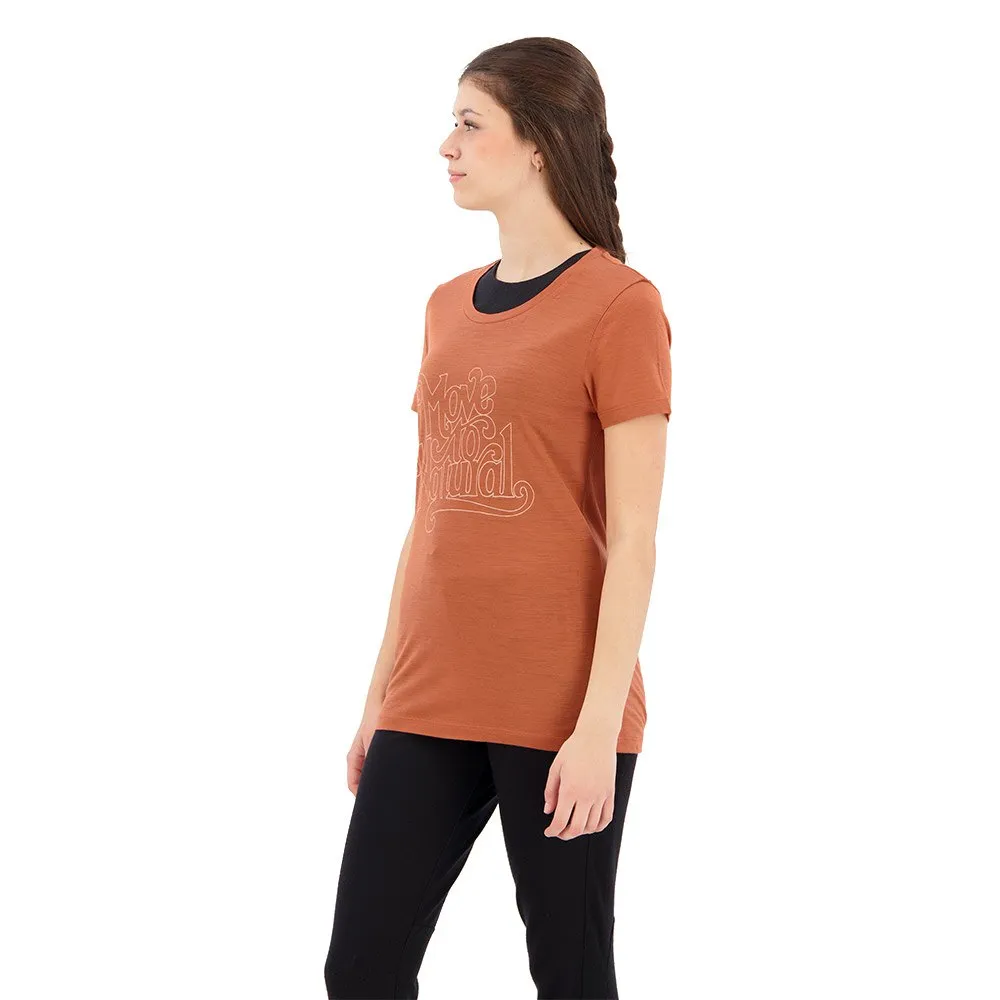 Icebreaker T-lite Ii Move To Natural Merino T-shirt Med Korta ärmar, Clay