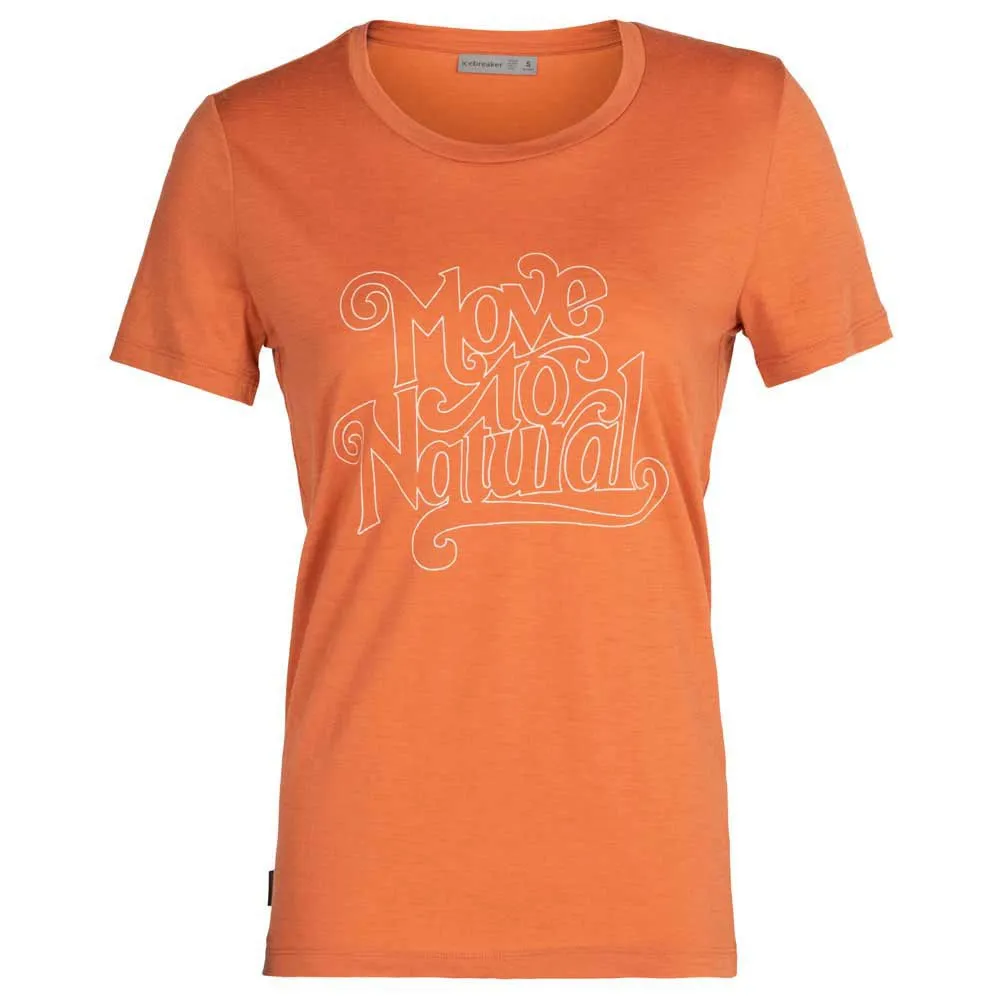 Icebreaker T-lite Ii Move To Natural Merino T-shirt Med Korta ärmar, Clay