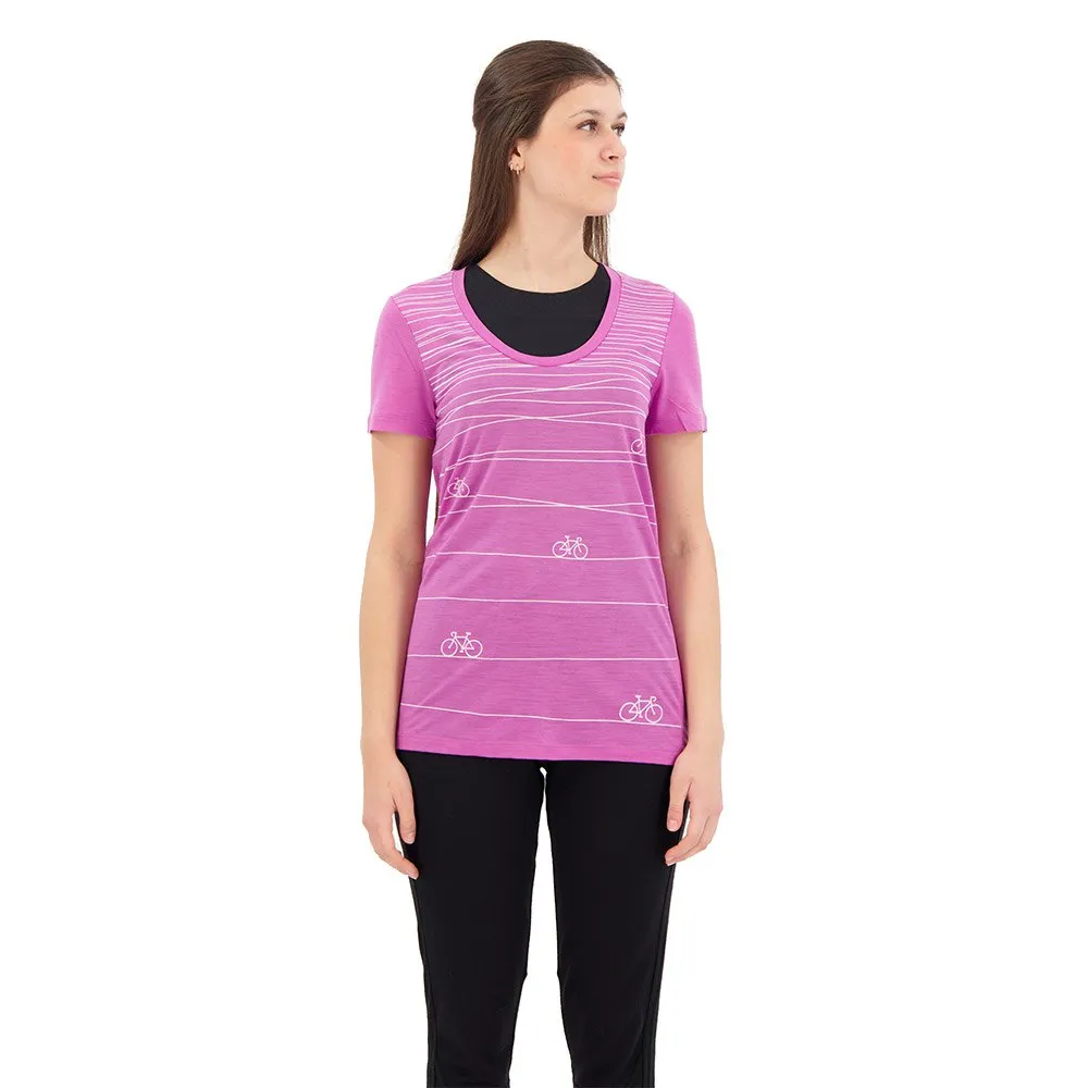 Icebreaker Tech Lite Ii Scoop Hill Sprint Merino T-shirt Med Korta ärmar, Cosmic