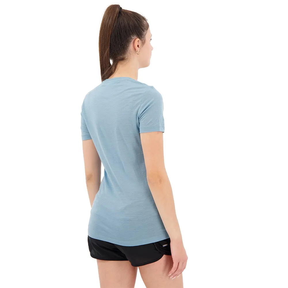 Icebreaker Tech Lite Ii Ss Scoop Tee Reflection Lines T-shirt Med Korta ärmar, Astral blue