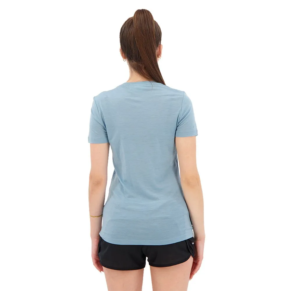 Icebreaker Tech Lite Ii Ss Scoop Tee Reflection Lines T-shirt Med Korta ärmar, Astral blue