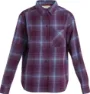 Icebreaker Women's Mer 200 Dawnder Long Sleeve Flannel Shirt, Nightshade/Kyanite