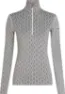 Icebreaker Women's Merino 260 Vertex Longsleeve Zip, Snow/Black