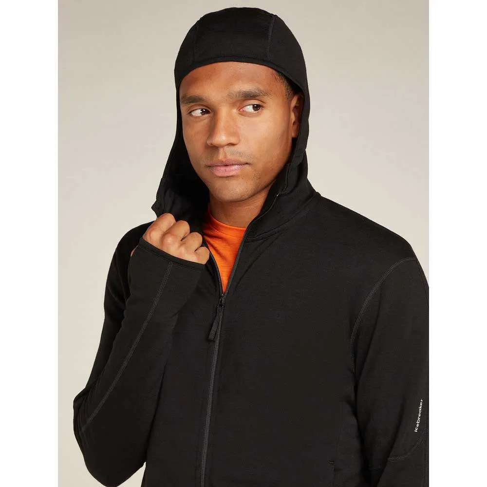 Icebreaker Women's Merino 360 Realfleece Elementary Longsleeve Zip Hood