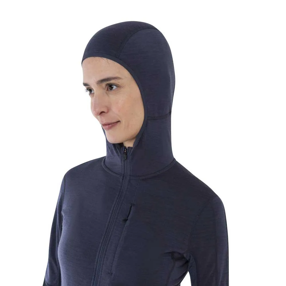 Icebreaker Women's Merino Realfleece Descender Longsleeve Zip