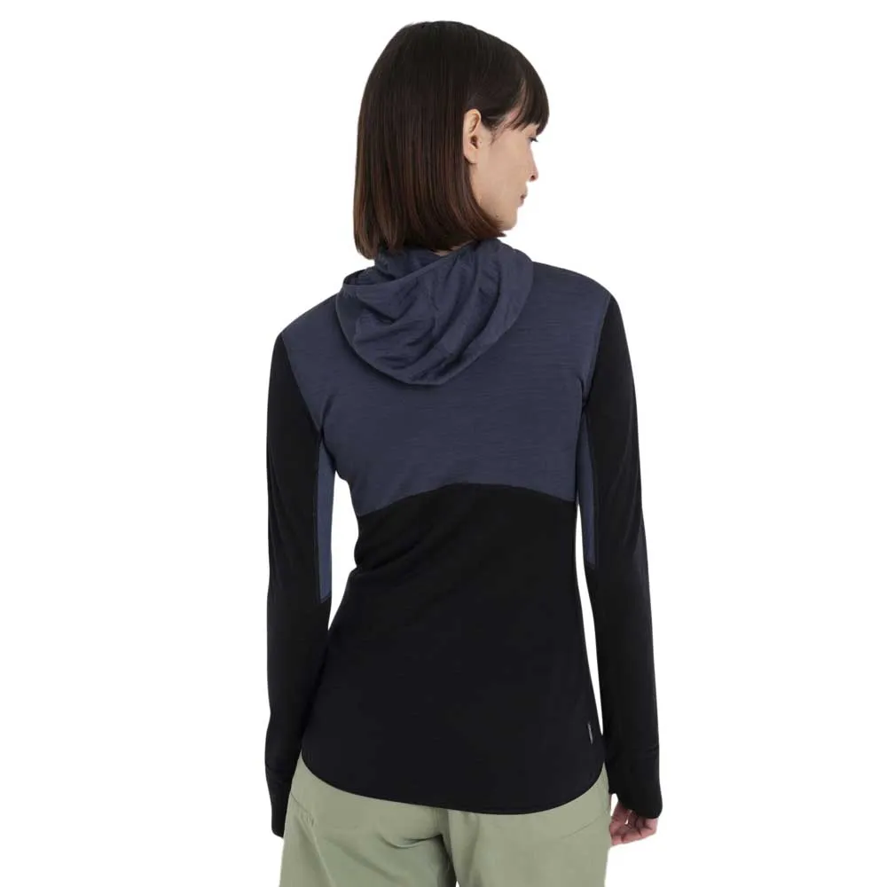 Icebreaker Women's Merino Realfleece Descender Longsleeve Zip