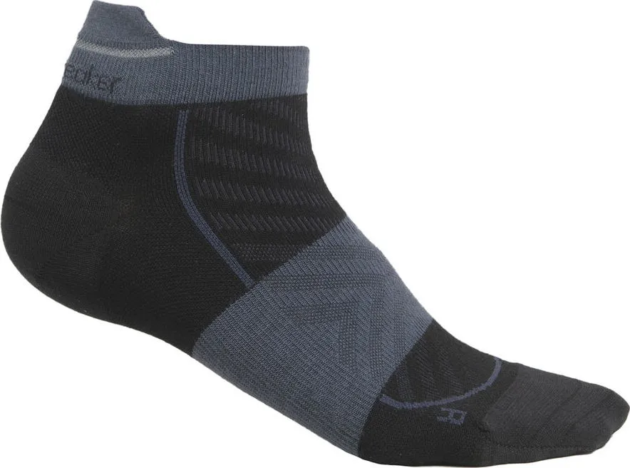 Icebreaker Women's Merino Run+ Ultralight Micro Socks, Black/Graphite