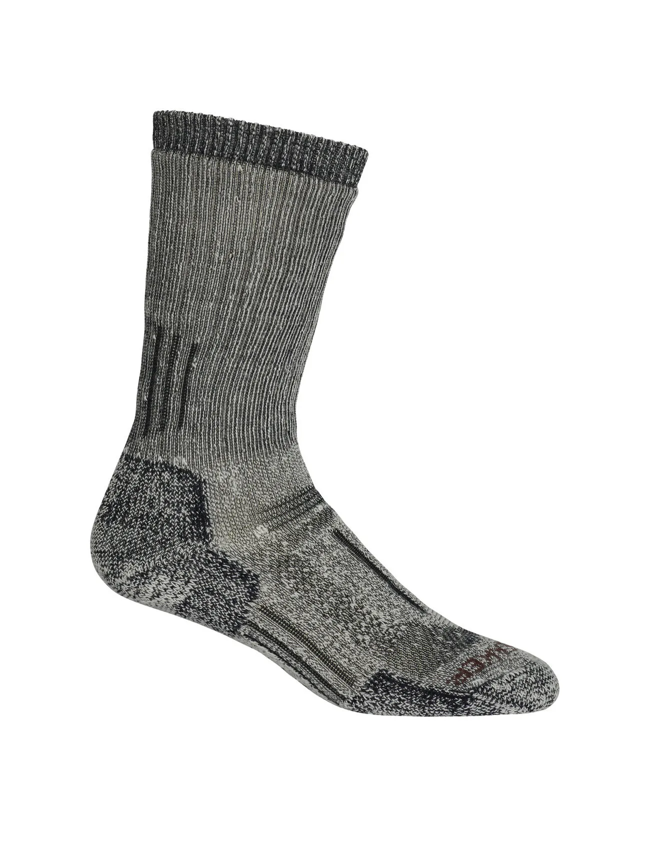 Icebreaker Women's Mountaineer Mid Calf, JET HTHR/ESPRESSO Icebreaker Women's Mountaineer Mid Calf, JET HTHR/ESPRESSO