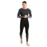 Icebreaker Zone Knit 200 Baslagerbyxor, Black / jet heather / cb