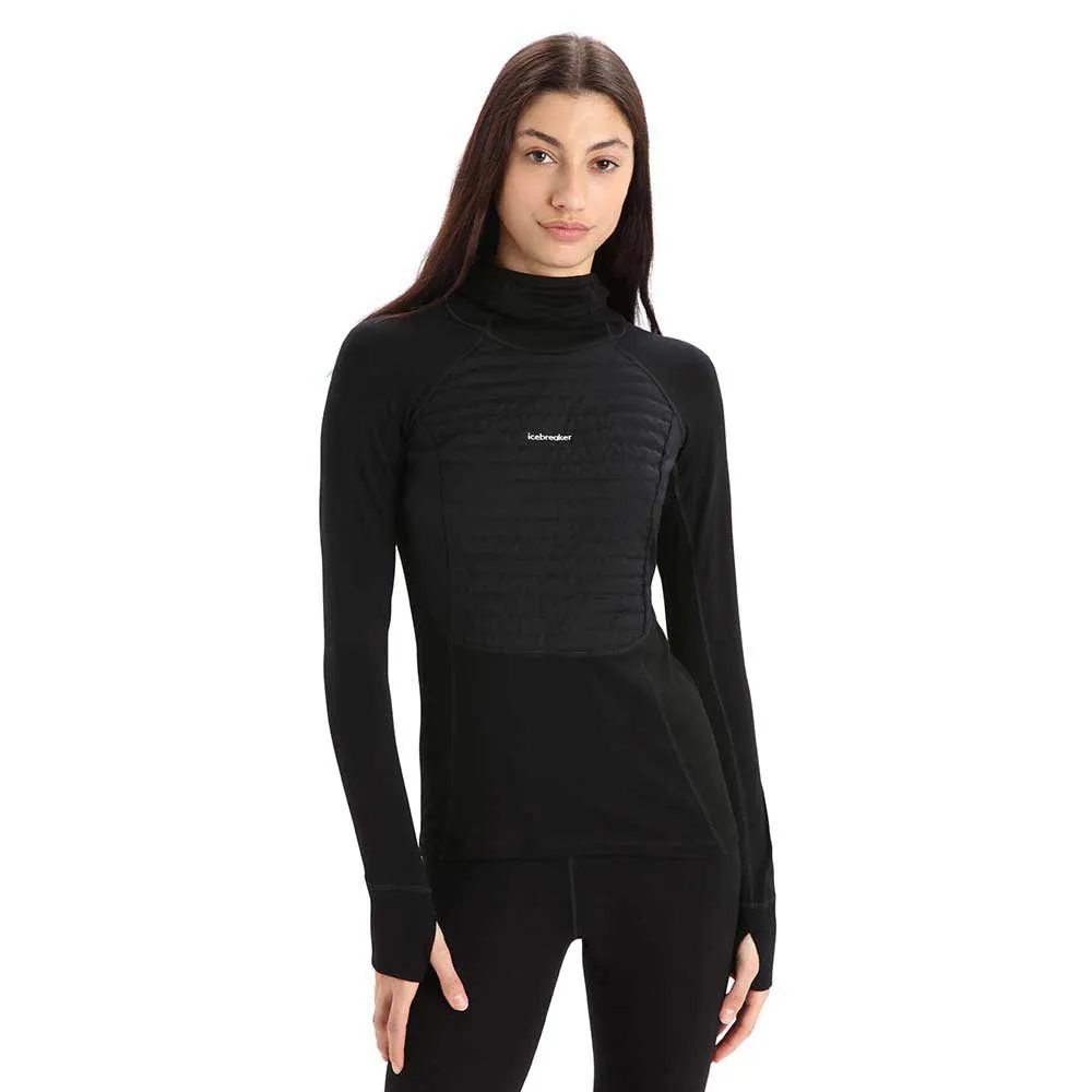 Icebreaker Zone Knit Insulated Tröja, Black Icebreaker Zone Knit Insulated Tröja, Black