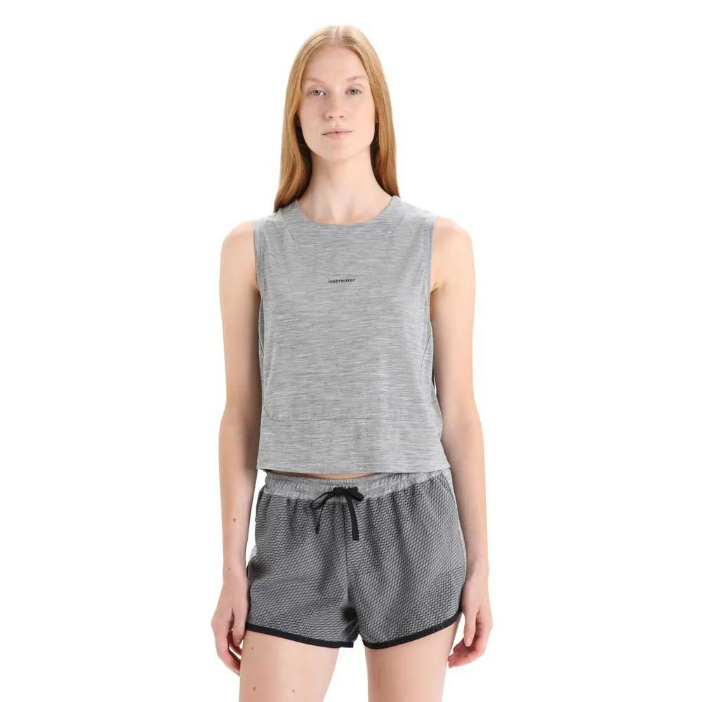Icebreaker Zoneknit™ ärmlös T-shirt, Metro hthr Icebreaker Zoneknit™ ärmlös T-shirt, Metro hthr