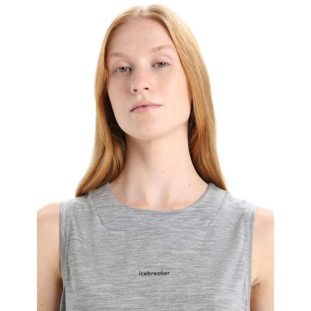 Icebreaker Zoneknit™ ärmlös T-shirt, Metro hthr Icebreaker Zoneknit™ ärmlös T-shirt, Metro hthr