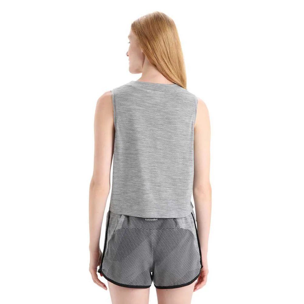 Icebreaker Zoneknit™ ärmlös T-shirt, Metro hthr Icebreaker Zoneknit™ ärmlös T-shirt, Metro hthr