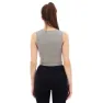 Icebreaker Zoneknit™ Cropped Geodetic ärmlös T-shirt, Metro hthr / black / aop
