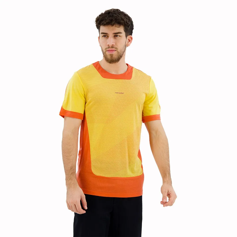 Icebreaker Zoneknit™ Geodetic T-shirt Med Korta ärmar, Summer / vibrant earth / aop
