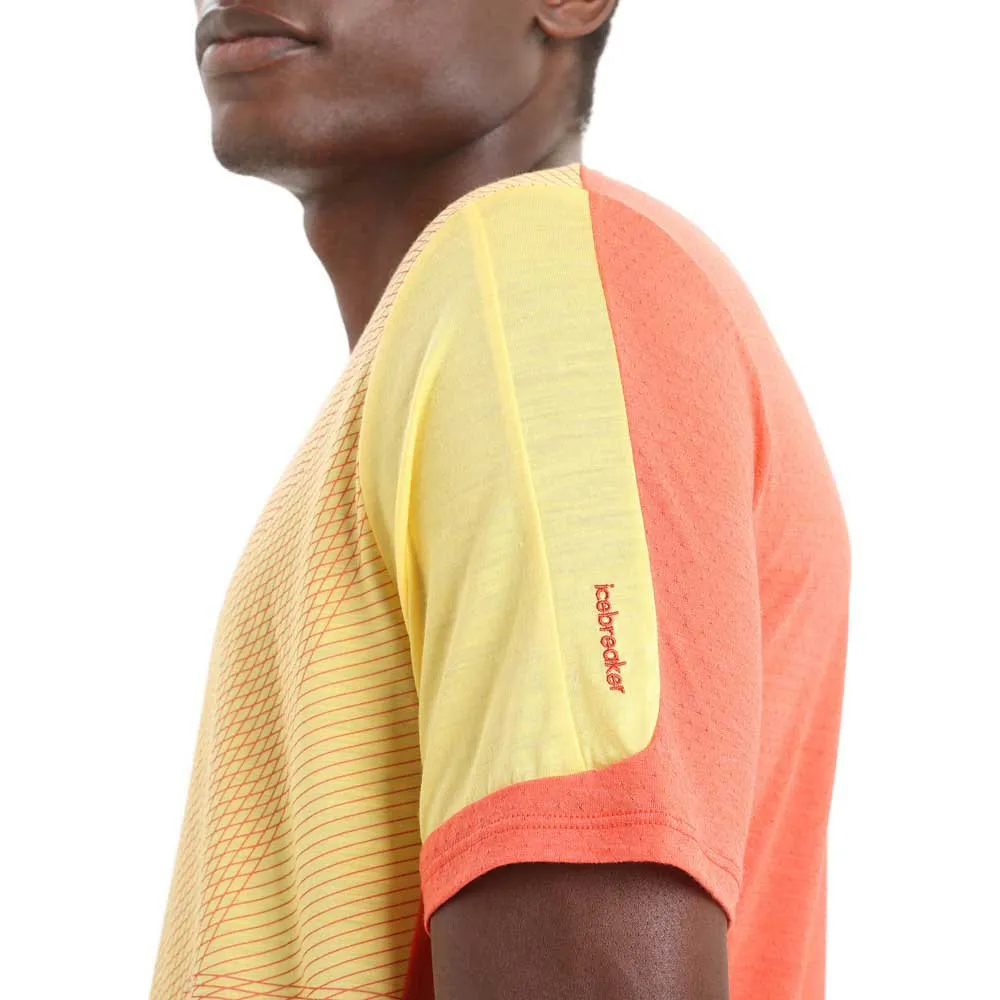 Icebreaker Zoneknit™ Geodetic T-shirt Med Korta ärmar, Summer / vibrant earth / aop