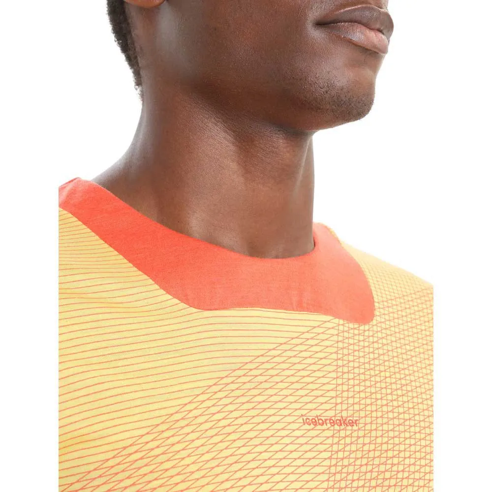 Icebreaker Zoneknit™ Geodetic T-shirt Med Korta ärmar, Summer / vibrant earth / aop