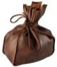 iFish Leather Pouch For Coffee, One Color, One Size