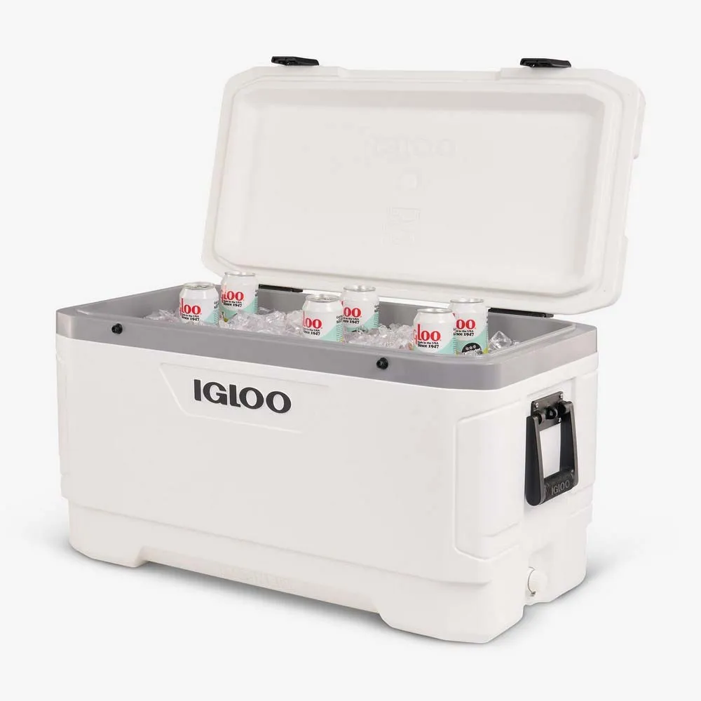 Igloo Coolers Marine Ultra Styv Bärbar Kylbox 94.6l, White / grey, 34 3/8 x 16 29/32 x 18 13/16"