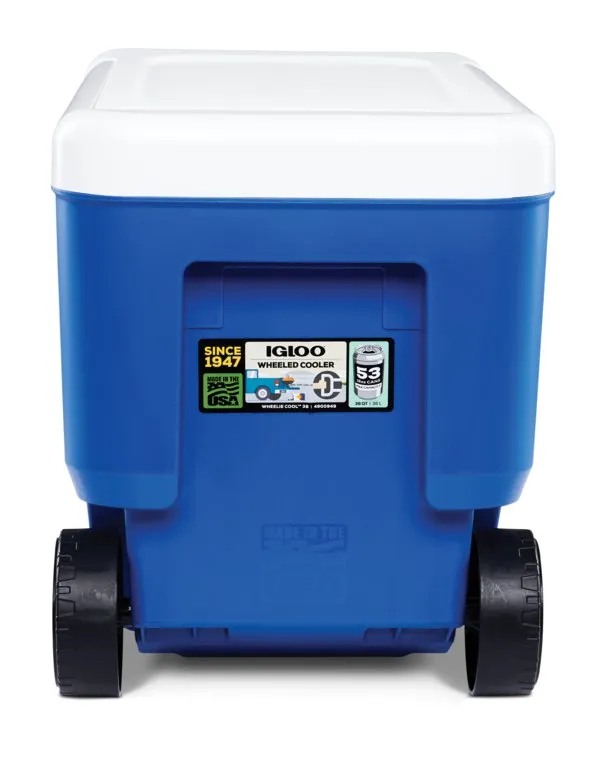 Igloo Coolers Wheelie Cool 38 36l Styv Bärbar Kylbox, Blue, One Size