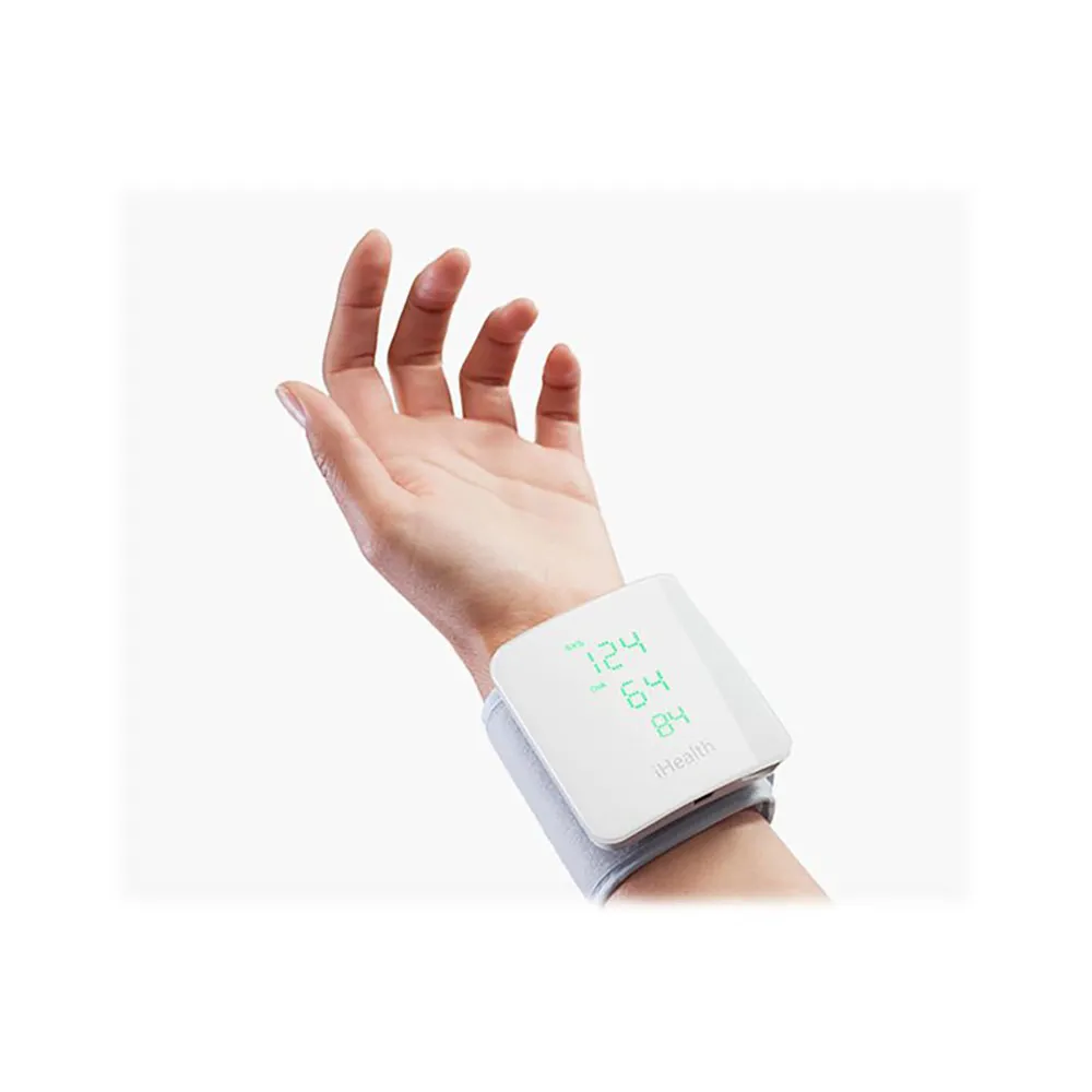 Ihealth Trådlös Blodtrycksmätare För Handleden, White, One Size