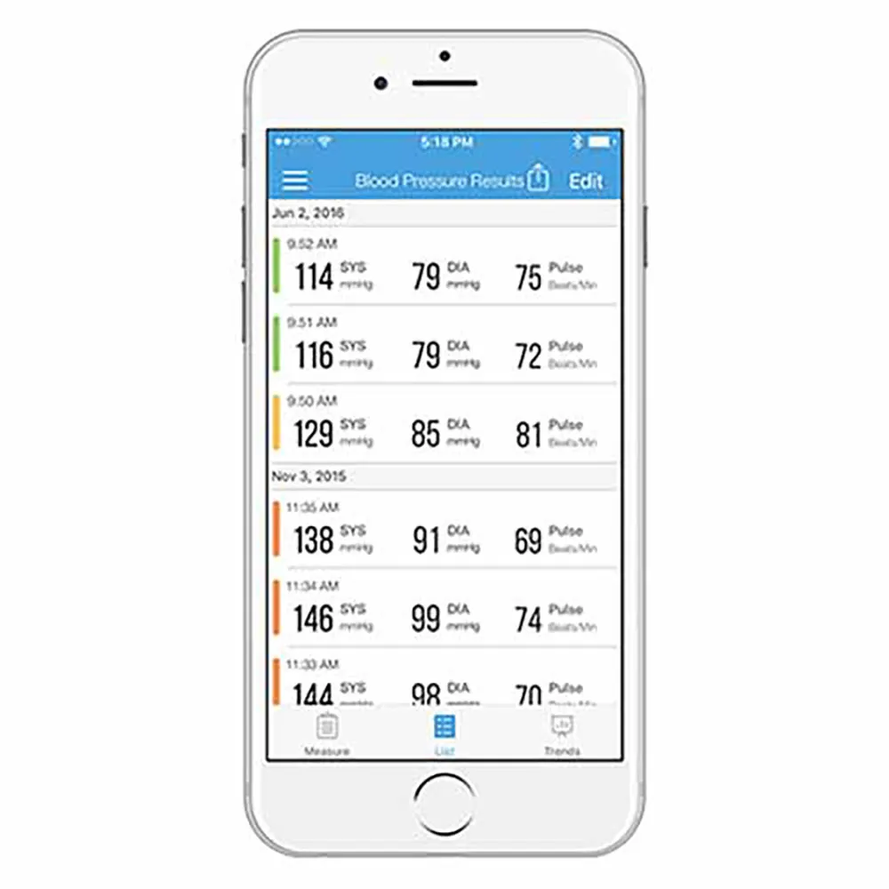 Ihealth Trådlös Blodtrycksmätare För Handleden, White, One Size