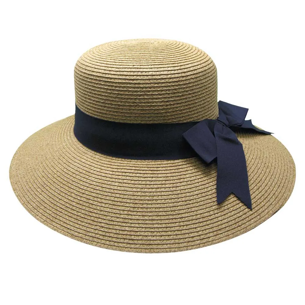 Illums Amalfi Hatt, Tan / blue