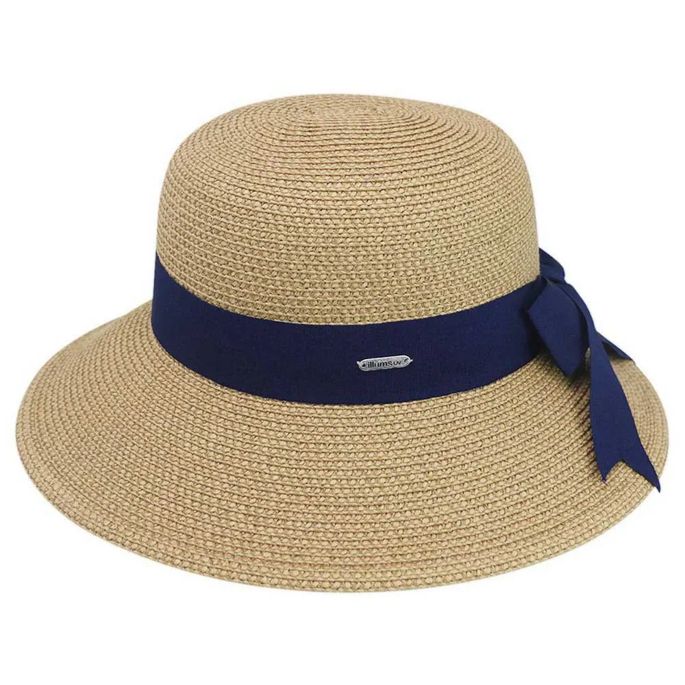 Illums Amalfi Hatt, Tan / blue