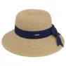 Illums Amalfi Hatt, Tan / blue