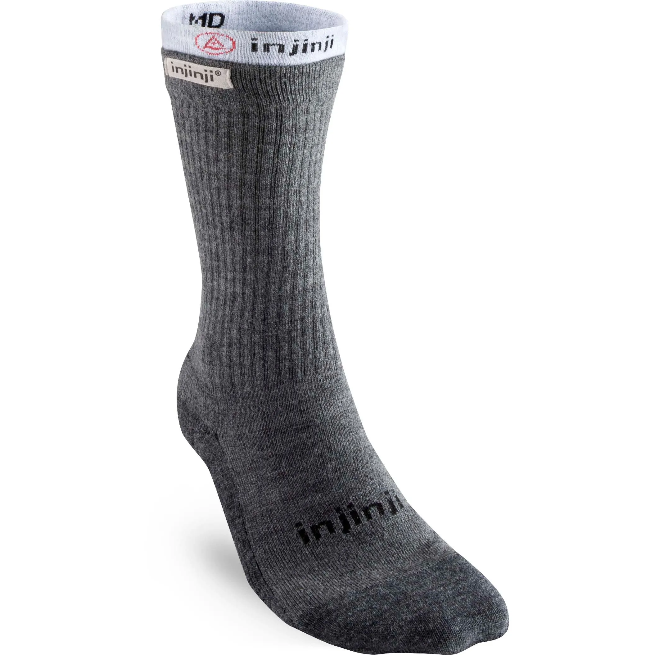 Injinji Men's Liner + Hiker Crew, Charcoal/Heathe Gray