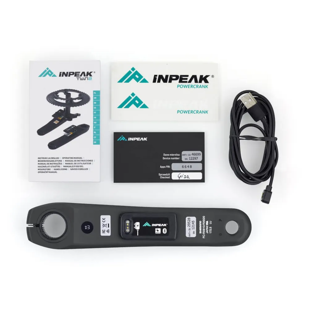 Inpeak Powercrank-e Shimano Grx Fc-rx810/rx820 Vänster Vevarm Med Effektmätare Inpeak Powercrank-e Shimano Grx Fc-rx810/rx820 Vänster Vevarm Med Effektmätare