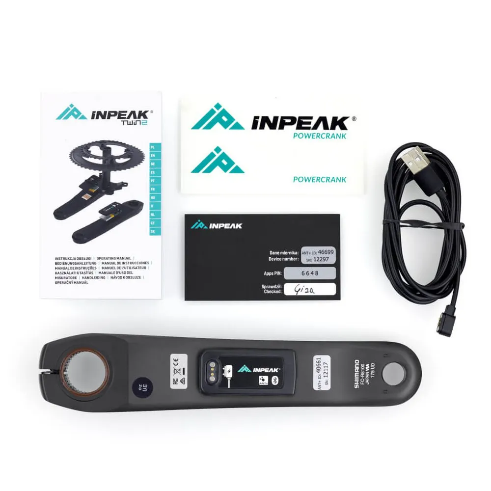 Inpeak Powercrank-e Shimano Ultegra Fc-r8100 Vänster Vevarm Med Effektmätare Inpeak Powercrank-e Shimano Ultegra Fc-r8100 Vänster Vevarm Med Effektmätare