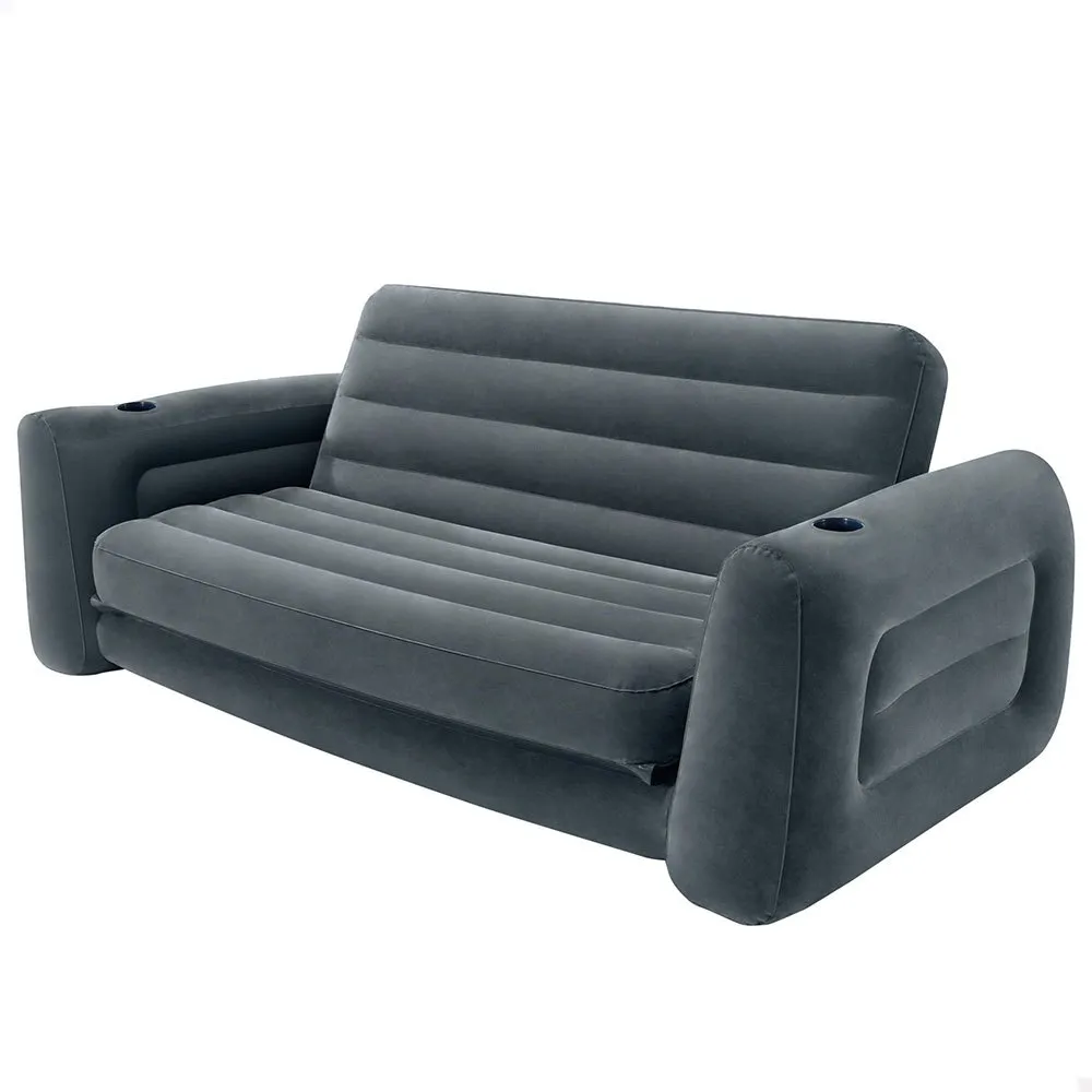 Intex 2-i-1 Uppblåsbar Bäddsoffa unisex, Grey, 203 x 224 x 66cm Intex 2-i-1 Uppblåsbar Bäddsoffa unisex, Grey, 203 x 224 x 66cm