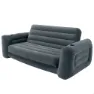 Intex 2-i-1 Uppblåsbar Bäddsoffa unisex, Grey, 203 x 224 x 66cm