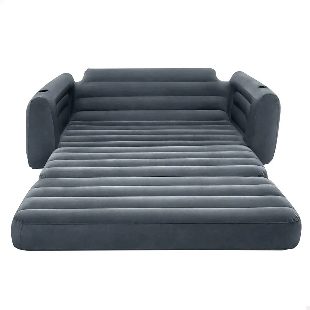 Intex 2-i-1 Uppblåsbar Bäddsoffa unisex, Grey, 203 x 224 x 66cm Intex 2-i-1 Uppblåsbar Bäddsoffa unisex, Grey, 203 x 224 x 66cm
