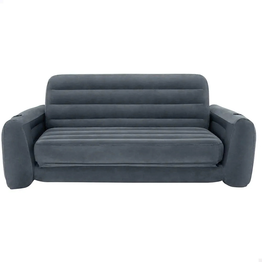 Intex 2-i-1 Uppblåsbar Bäddsoffa unisex, Grey, 203 x 224 x 66cm Intex 2-i-1 Uppblåsbar Bäddsoffa unisex, Grey, 203 x 224 x 66cm