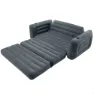 Intex 2-i-1 Uppblåsbar Bäddsoffa unisex, Grey, 203 x 224 x 66cm