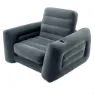 Intex 2-i-1 Uppblåsbar Stol Säng unisex, Grey, 117 x 224 x 66cm
