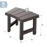 Intex 55095 Bench 2 Units Tillbehör Till Bubbelbad unisex, Brown, 62 x 37 x 42cm
