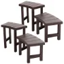 Intex 55096 Bench 4 Units Tillbehör Till Bubbelbad unisex, Brown, 62 x 37 x 42/62 x 37 x 60cm