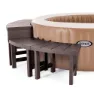 Intex 55096 Bench 4 Units Tillbehör Till Bubbelbad unisex, Brown, 62 x 37 x 42/62 x 37 x 60cm