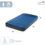 Intex 64011 Truaire 99x191x22cm Enkel Luftmadrass, Blue / black, 99 x 191 x 22cm
