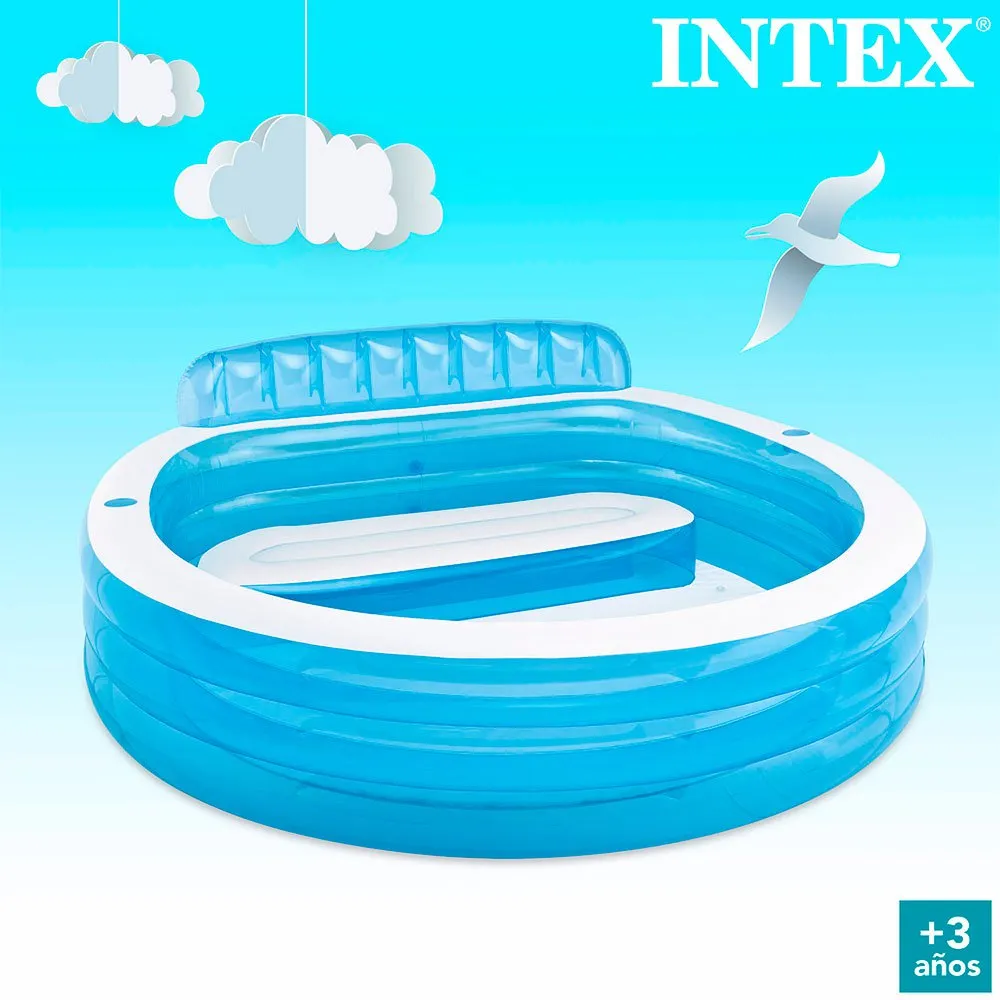 Intex Bekant Med Stolpool unisex, Blue, 640L-Från 3Y Intex Bekant Med Stolpool unisex, Blue, 640L-Från 3Y