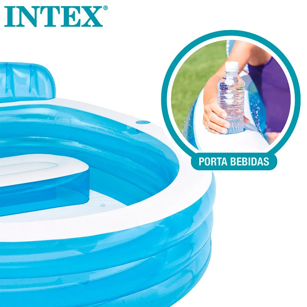 Intex Bekant Med Stolpool unisex, Blue, 640L-Från 3Y Intex Bekant Med Stolpool unisex, Blue, 640L-Från 3Y