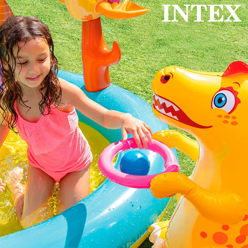 Intex Dinosauriebassäng unisex, Multicolor, 333 x 229 x 112cm