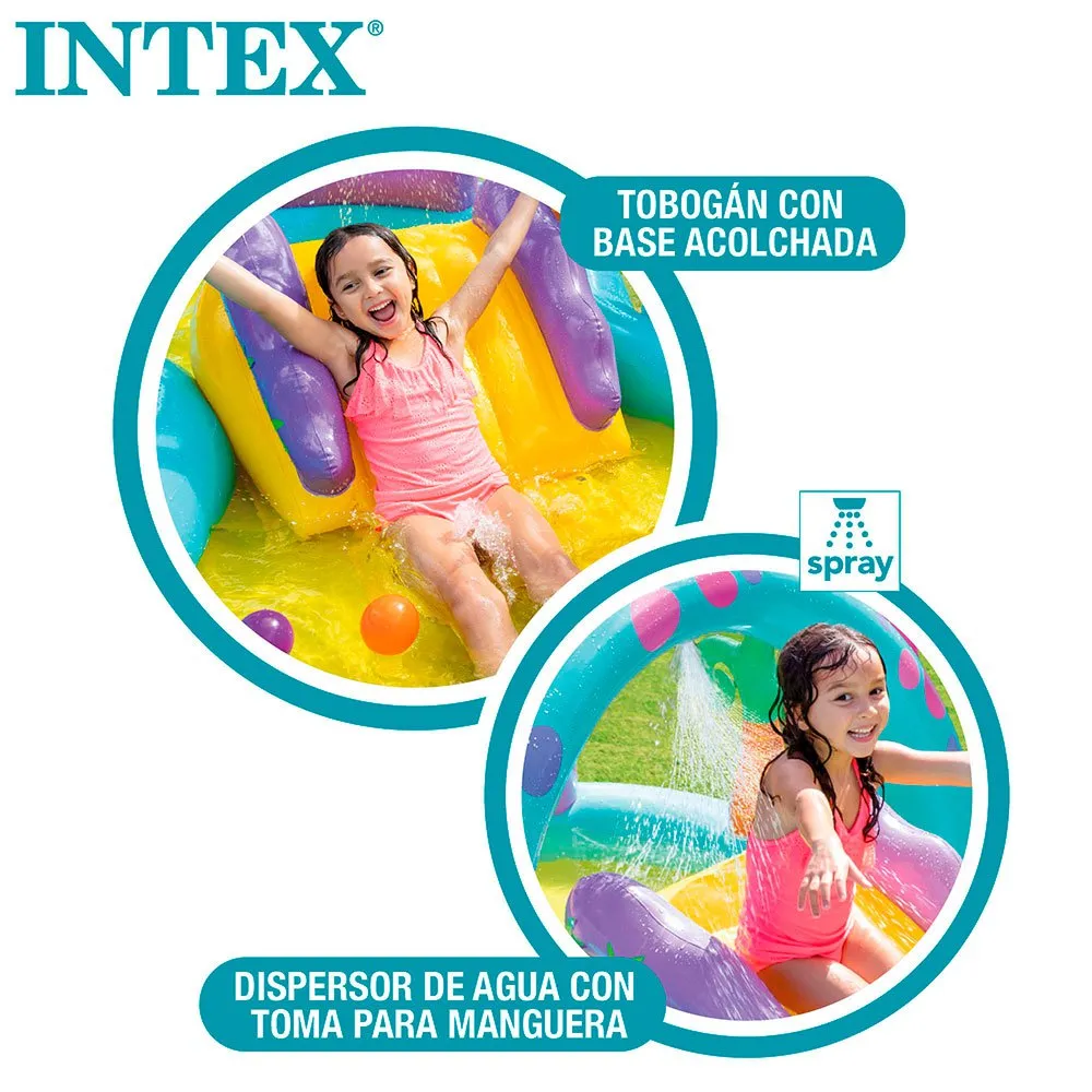 Intex Dinosauriebassäng unisex, Multicolor, 333 x 229 x 112cm