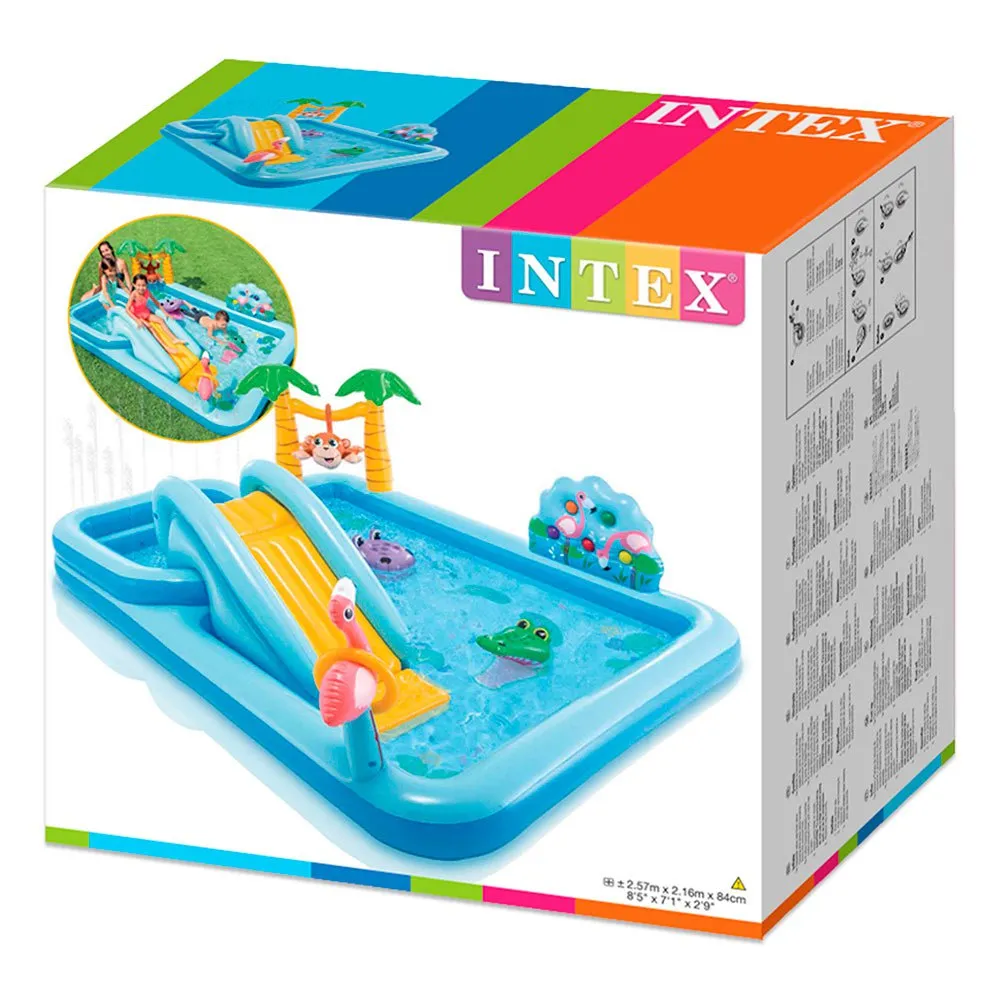 Intex Djungeläventyrs Vattenlekcenter unisex, Blue, One Size