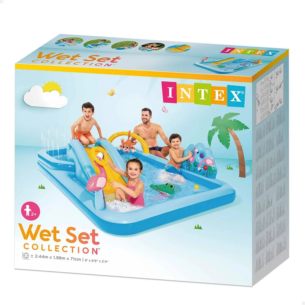 Intex Djungeläventyrs Vattenlekcenter unisex, Blue, One Size