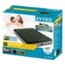 Intex Downy Fiber-tech Dubbel Luftmadrass, Green / grey, 137 x 191 x 25cm