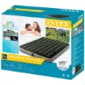 Intex Downy Fiber-tech Dubbel Luftmadrass, Green / grey, 137 x 191 x 25cm